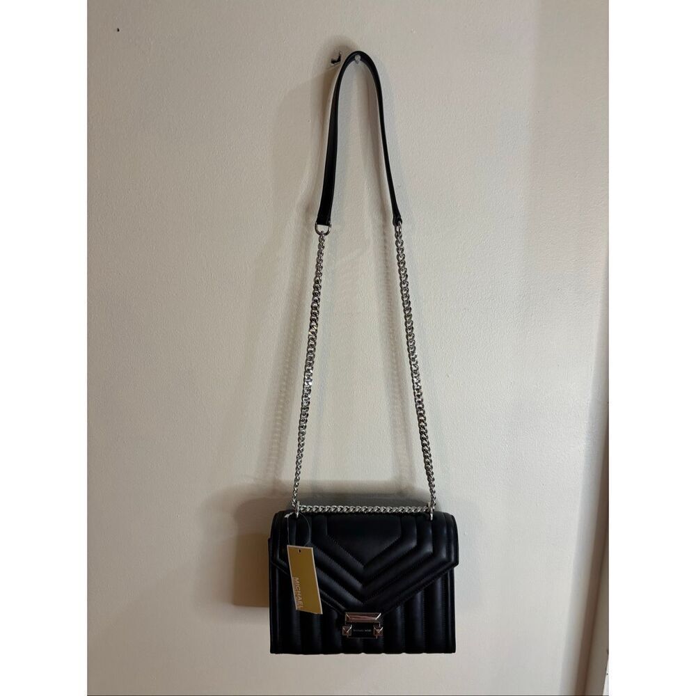 Michael Kors Black Leather Shoulder Bag